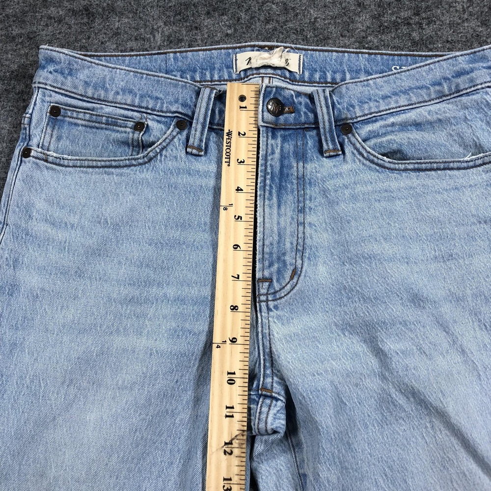 Madewell Jeans Mens 31x34 Blue Light Wash Slim Tapered Denim Pants Stretch - Picture 11 of 16